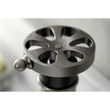 Belknap One-Handle 1-Hole Bathroom Faucet with Deck Plate and Push Pop-Up Drain