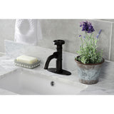 Belknap One-Handle 1-Hole Bathroom Faucet with Deck Plate and Push Pop-Up Drain