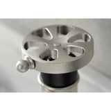 Belknap One-Handle 1-Hole Bathroom Faucet with Deck Plate and Push Pop-Up Drain