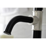 Belknap One-Handle 1-Hole Bathroom Faucet with Deck Plate and Push Pop-Up Drain