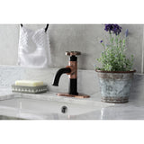 Belknap One-Handle 1-Hole Bathroom Faucet with Deck Plate and Push Pop-Up Drain