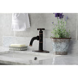 Belknap One-Handle 1-Hole Bathroom Faucet with Deck Plate and Push Pop-Up Drain