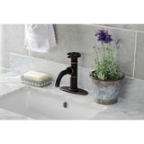 Belknap One-Handle 1-Hole Bathroom Faucet with Deck Plate and Push Pop-Up Drain