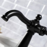 Knight One-Handle 1-Hole Bathroom Faucet with Deck Plate and Push Pop-Up Drain