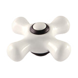 Porcelain Cross Handle, Diverter for Tub Filler