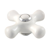 Porcelain Cross Handle, Diverter for Tub Filler