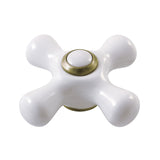 Porcelain Cross Handle, Diverter for Tub Filler