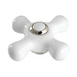 Porcelain Cross Handle, Diverter for Tub Filler