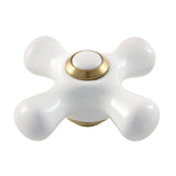 Porcelain Cross Handle, Diverter for Tub Filler