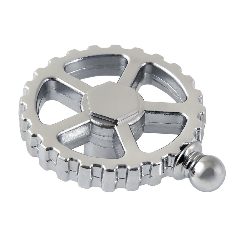 Fuller Brass Industrial Style Machine Gear Wheel Handle