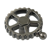 Fuller Brass Industrial Style Machine Gear Wheel Handle