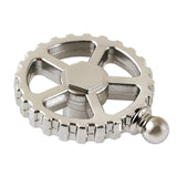 Fuller Brass Industrial Style Machine Gear Wheel Handle