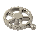 Fuller Brass Industrial Style Machine Gear Wheel Handle