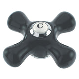 Duchess Black Porcelain Cross Handle (Cold Side)