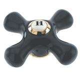 Duchess Black Porcelain Cross Handle (Hot Side)