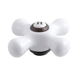 Porcelain Cross Handle (Hot Side)