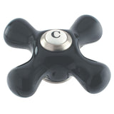 Duchess Black Porcelain Cross Handle (Cold Side)