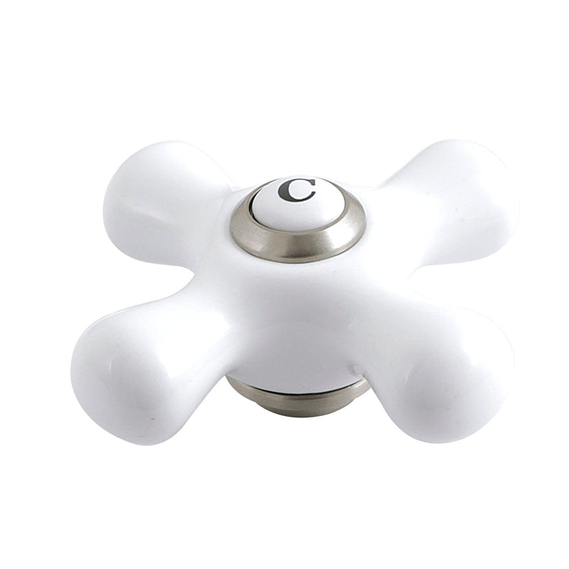 Porcelain Cross Handle (Cold Side)