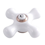 Porcelain Cross Handle (Cold Side)