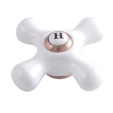 Porcelain Cross Handle (Hot Side)