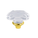 Crystal Rectangular Knob Handle