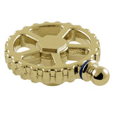 Fuller Brass Industrial Style Machine Gear Wheel Handle (Cold Side)