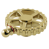 Fuller Brass Industrial Style Machine Gear Wheel Handle (Hot Side)