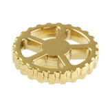 Fuller Brass Industrial Style Machine Gear Wheel Handle