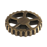 Fuller Brass Industrial Style Machine Gear Wheel Handle