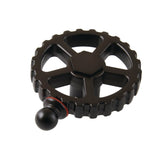 Fuller Brass Industrial Style Machine Gear Wheel Handle (Hot Side)