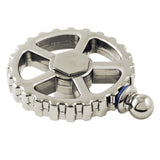 Fuller Brass Industrial Style Machine Gear Wheel Handle (Cold Side)