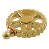 Fuller Brass Industrial Style Machine Gear Wheel Handle (Hot Side)