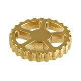 Fuller Brass Industrial Style Machine Gear Wheel Handle