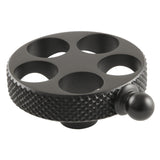 Webb Brass Knurled Wheel Handle