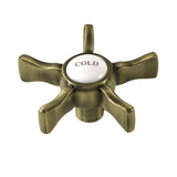 Hamilton Brass Cross Handle (Cold Side)
