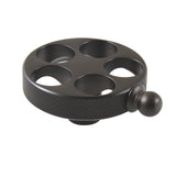 Wendell Brass Knurled Wheel Handle