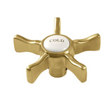 Hamilton Brass Cross Handle (Cold Side)