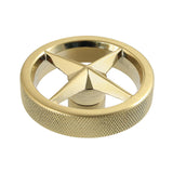 Ostro Brass Knurled Wheel Handle