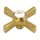 Brass Cross Handle (Hot Side)