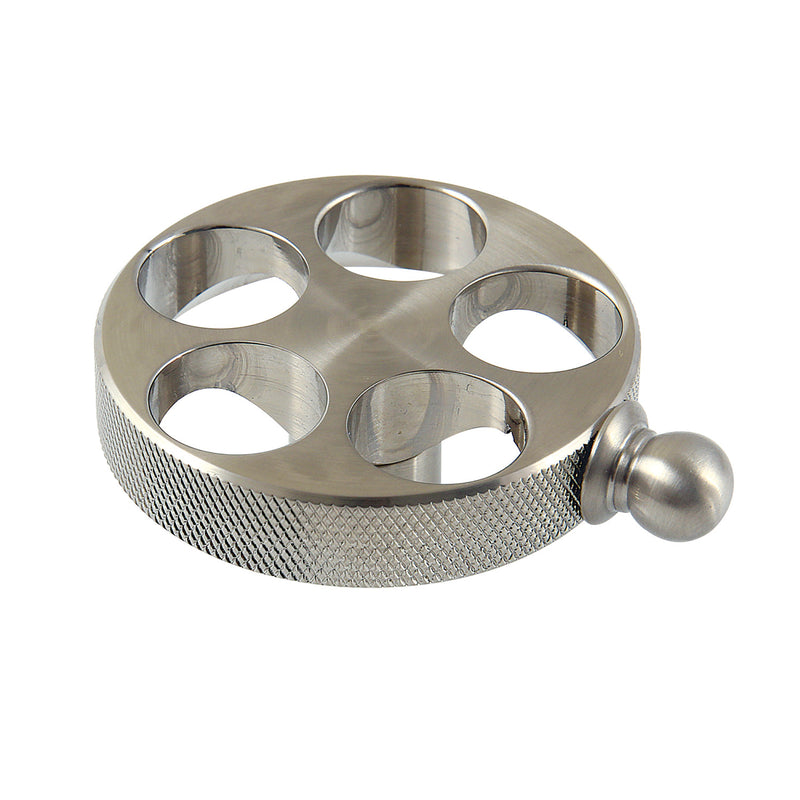 Wendell Brass Knurled Wheel Handle