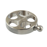 Wendell Brass Knurled Wheel Handle
