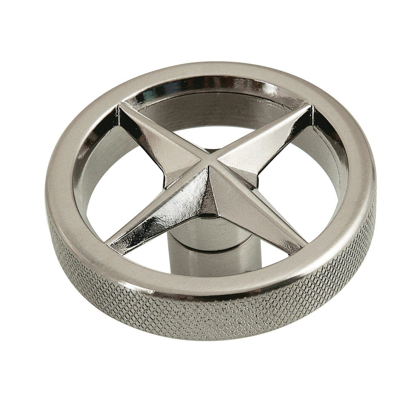 Ostro Brass Knurled Wheel Handle