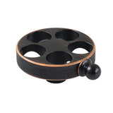 Wendell Brass Knurled Wheel Handle