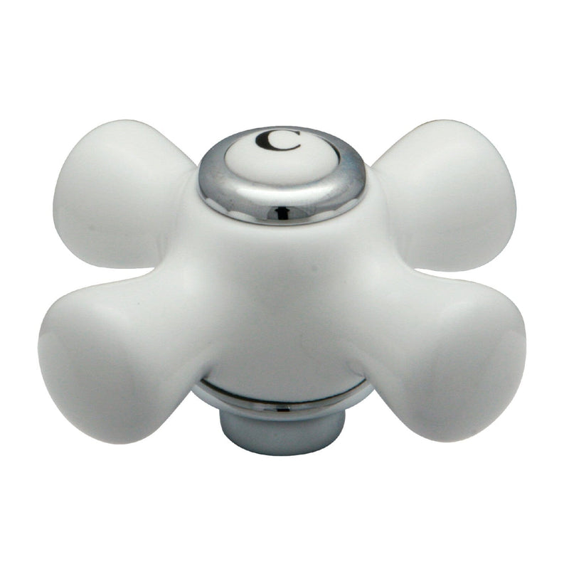 Porcelain Cross Handle (Cold Side)