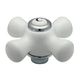 Porcelain Cross Handle (Cold Side)