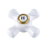 Porcelain Cross Handle (Hot Side)