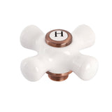 Porcelain Cross Handle (Hot Side)
