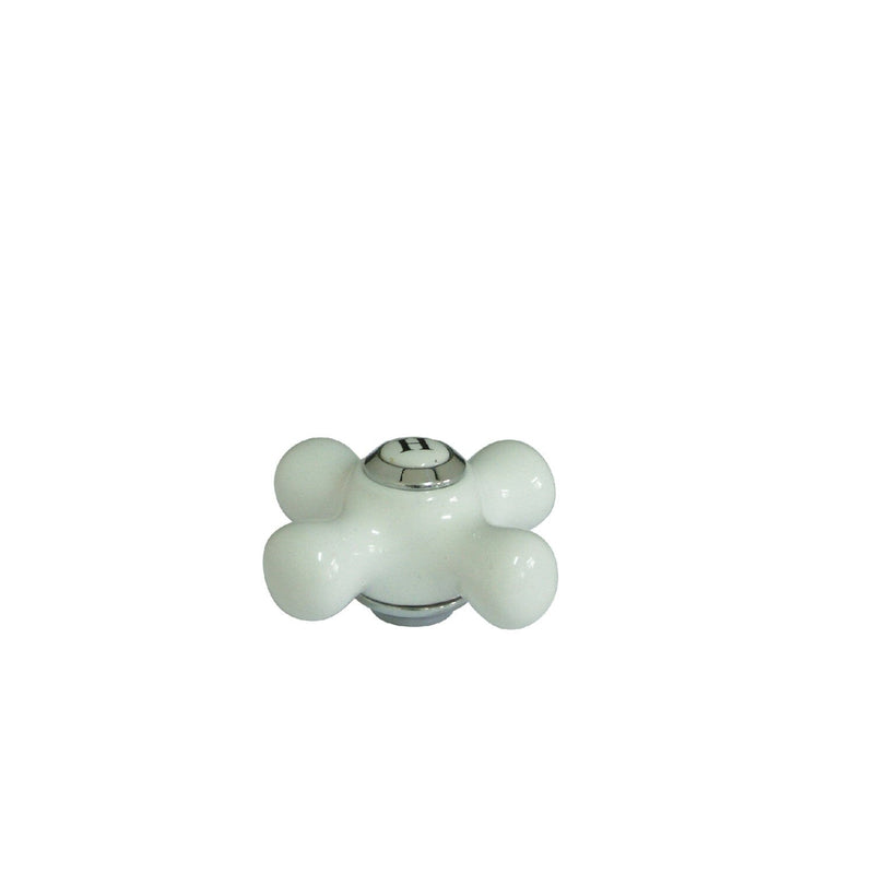 Porcelain Cross Handle (Hot Side)