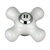 Porcelain Cross Handle (Hot Side)