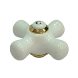 Porcelain Cross Handle (Cold Side)